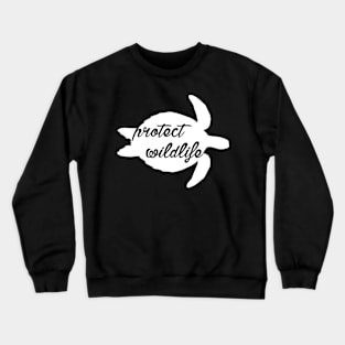 protect wildlife - sea turtle Crewneck Sweatshirt